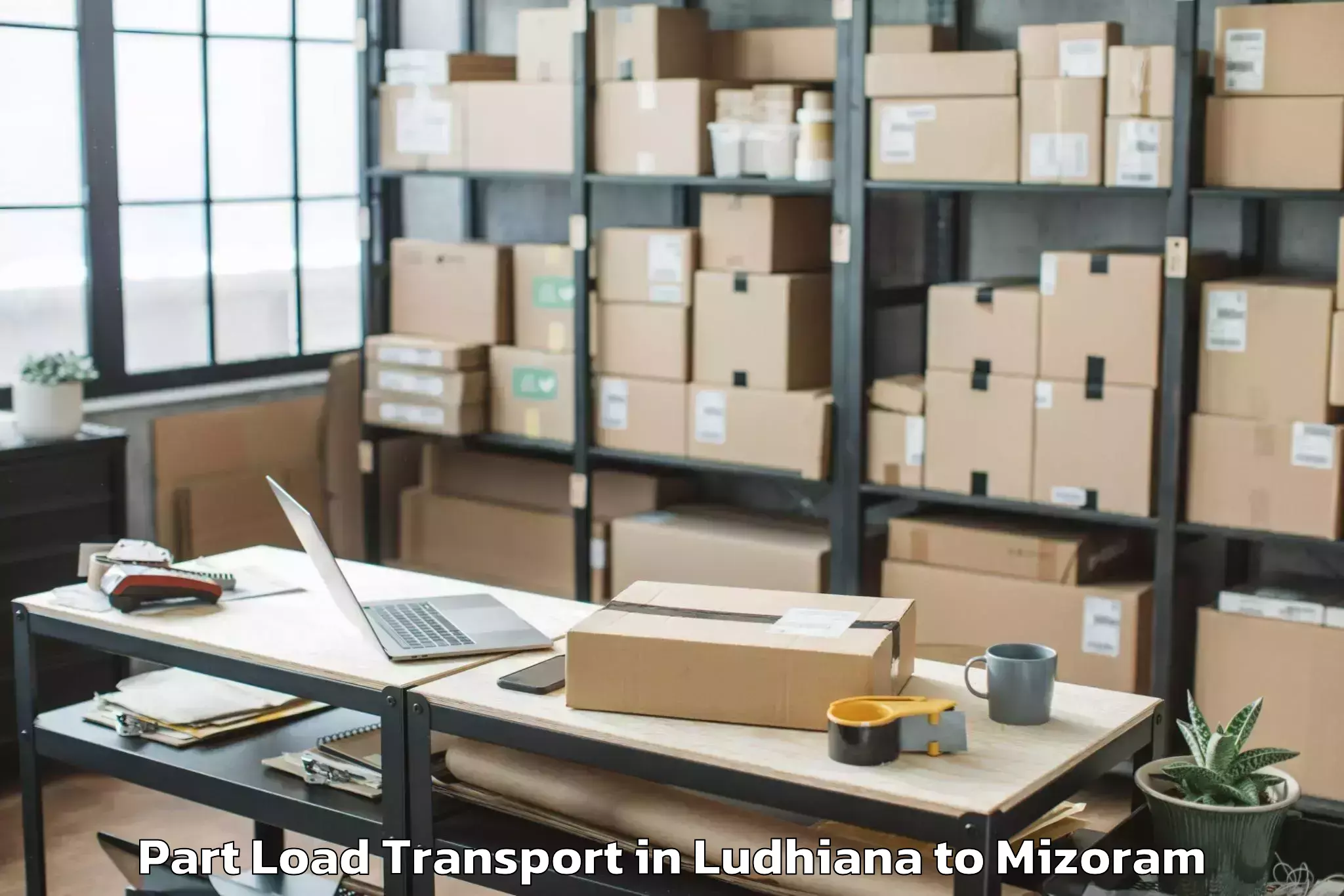 Quality Ludhiana to Siaha Part Load Transport